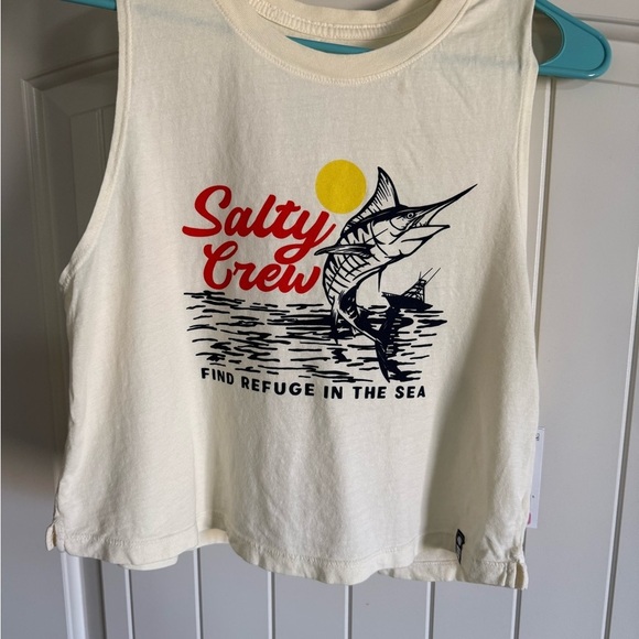 Salty Crew Tops - Salty Crew Light Yellow Tank Top
